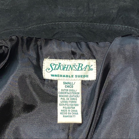 St. John’s Bay WASHABLE SUEDE jacket - Picture 7 of 8